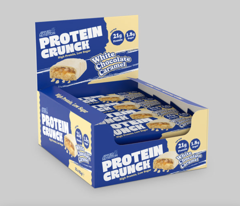 applied nutrition protein crunch white chocolate caramel