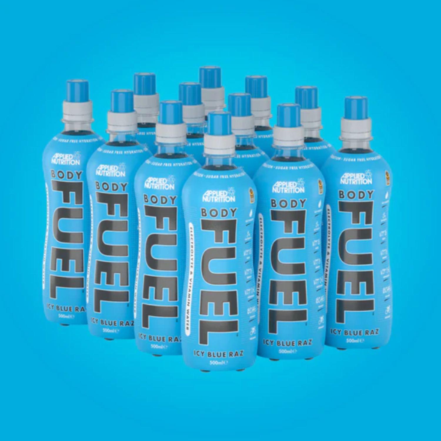APPLIED NUTRITION BODYFUEL™ HYDRATION & VITAMIN WATER 500ML ICY BLUE RAZ FLAVOUR (12 PACK)